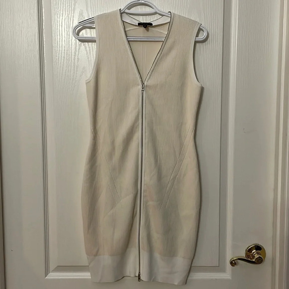 Rag & Bone white cream bodycon dress size S/P - Picture 1 of 9